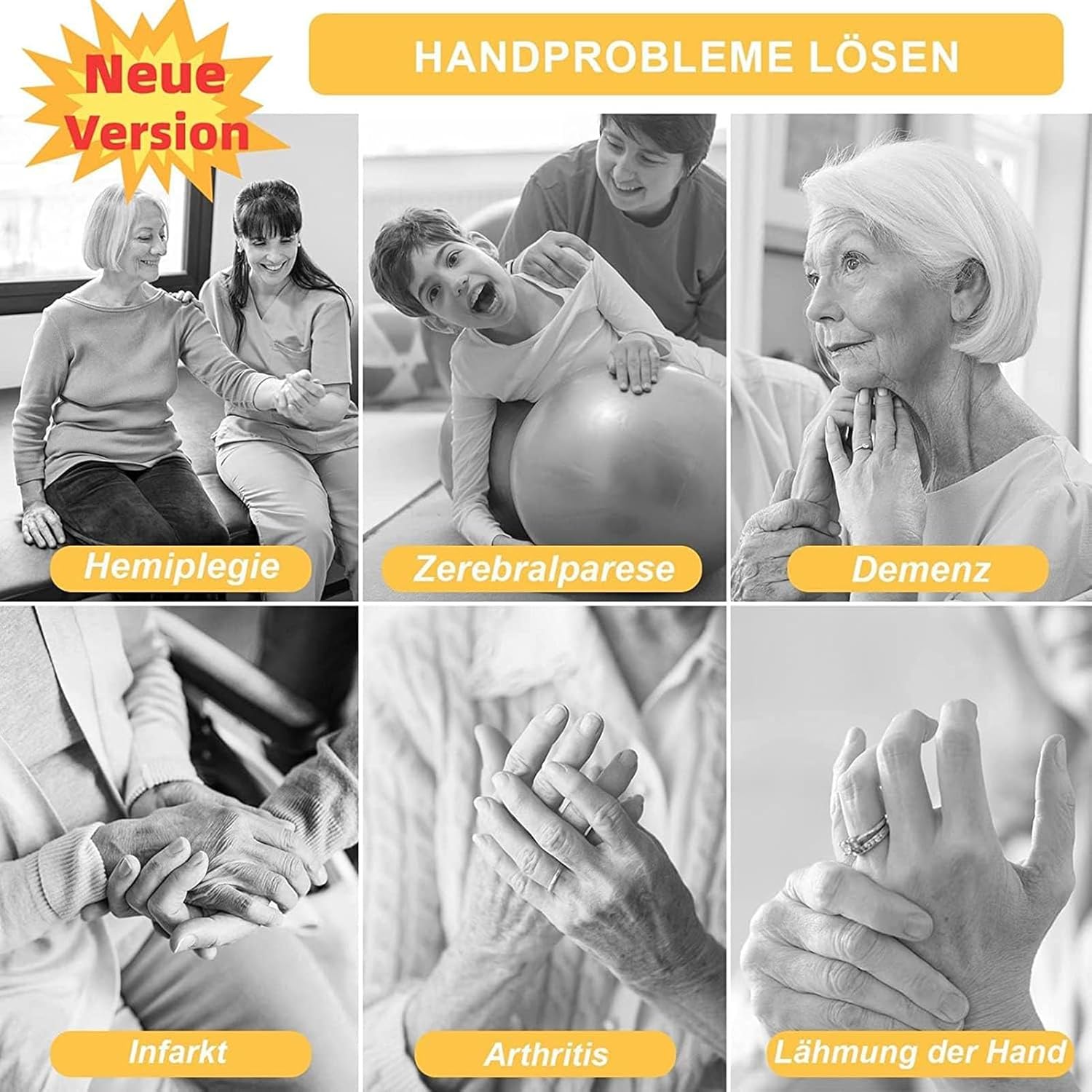 Hemiplegia Finger Rehabilitation Robot Gloves - Effective Stroke Recovery Equipment For Home Use USB Charging (Right M)