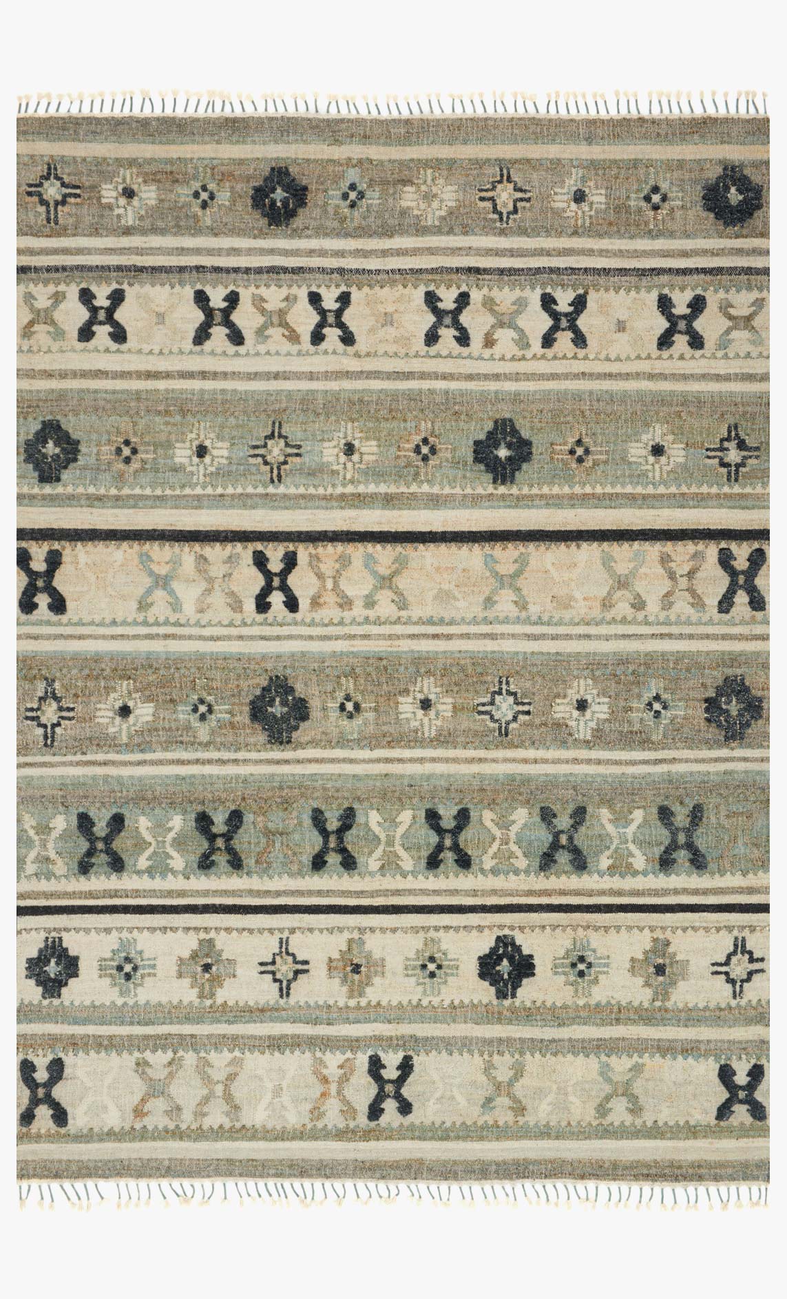 Loloi Owen Collection - Transitional Hand Woven Rug in Aqua & Ink (OW-01)