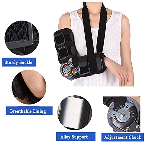 Hinged Elbow Brace Elbow Immobilizer For Injuries Sprained Elbows Tendonitis Arthritis And Other Sports Injuries