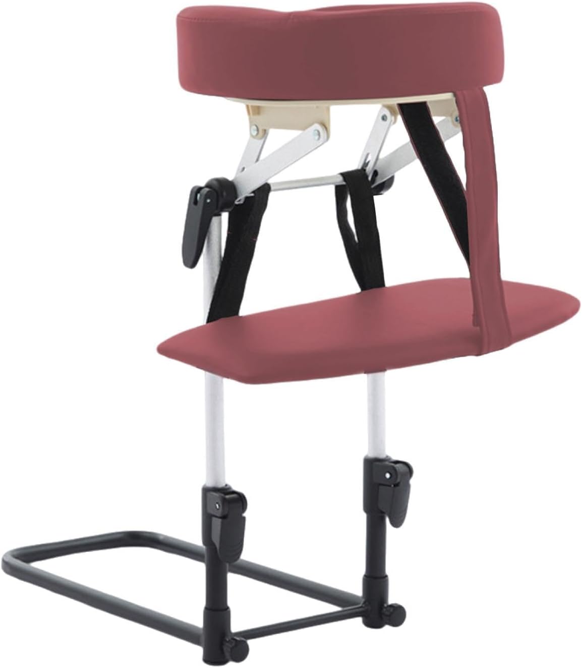 Home Mattress Top Massage Kit for Bed,Home SPA,Professional Sturdy Support Bracket Adjustable Massage Headrest with Arm Rest, Red