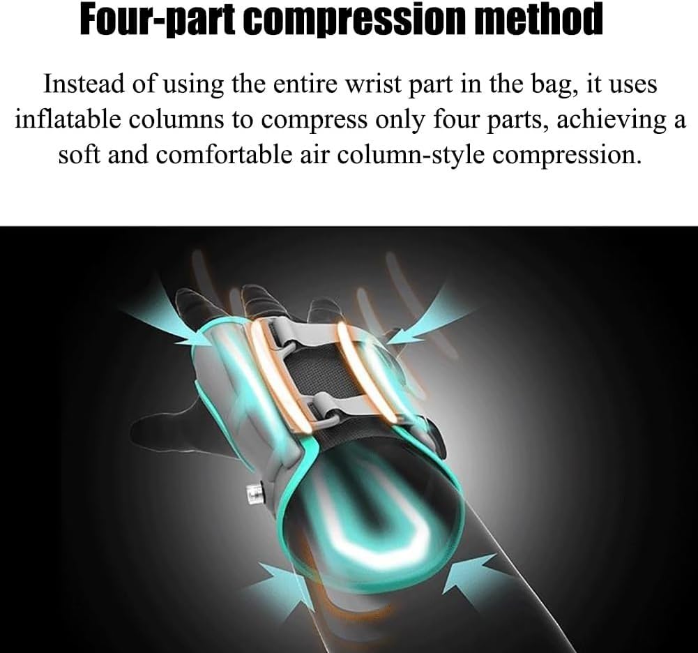 Inflatable Wrist Brace Wrist Support Splint Brace 4-way Compression Size Adjustment Mesh Breathable For Helps Relieve Tendonitis Arthritis Carpal Tunnel Pain (Color : Right Hand, Size : Medium)