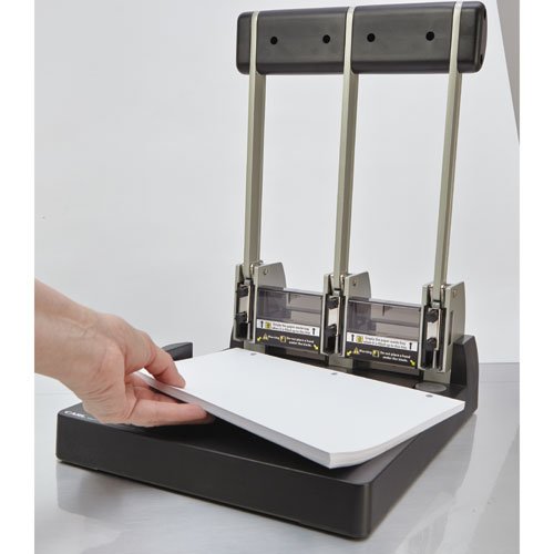CARL, XHC-150N, Heavy Duty 3-Hole Punch – 150 Sheet Capacity, Precision Alignment, Ergonomic Handle, Jam-Free Steel Construction – Professional Paper Punch for Office, School, or Binder Use.