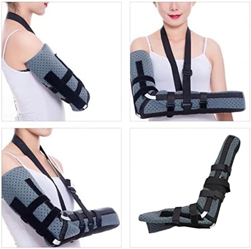 Elbow Sling, Therapy Breathable Arm Sling Elbow Humerus Brace Splint Arm Injury Recovery Support Helps Support Elevate Arm Injury Recovery,L