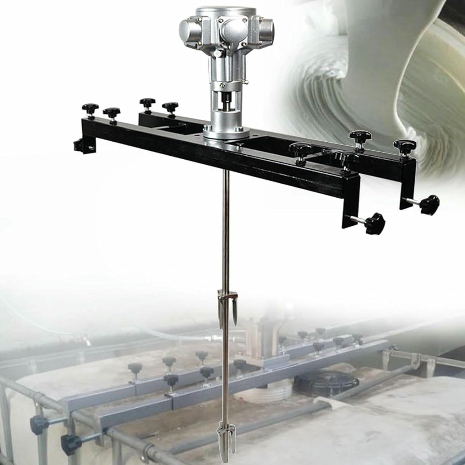 Pneumatic Paint Mixer Pneumatic Agitator Air Agitator, Paint Agitator, Bracket Air Agitators, for Ink Dissolver Agitator-