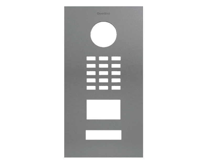 DoorBird Front Panel for D2101V in Grey Aluminium, RAL 9007