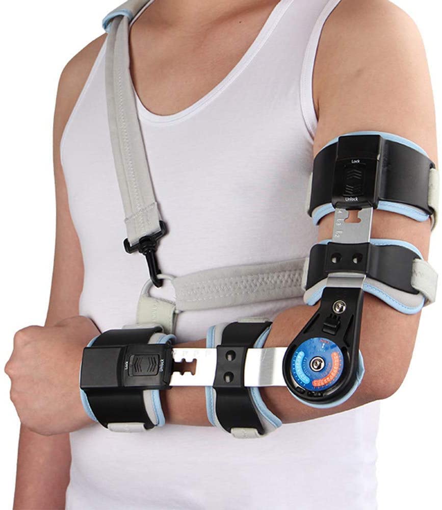 Hinged Elbow Brace Ulnar Nerve Brace Arm Immobilizer Elbow Prevention And Post Surgery Arm Immobilizer,Left