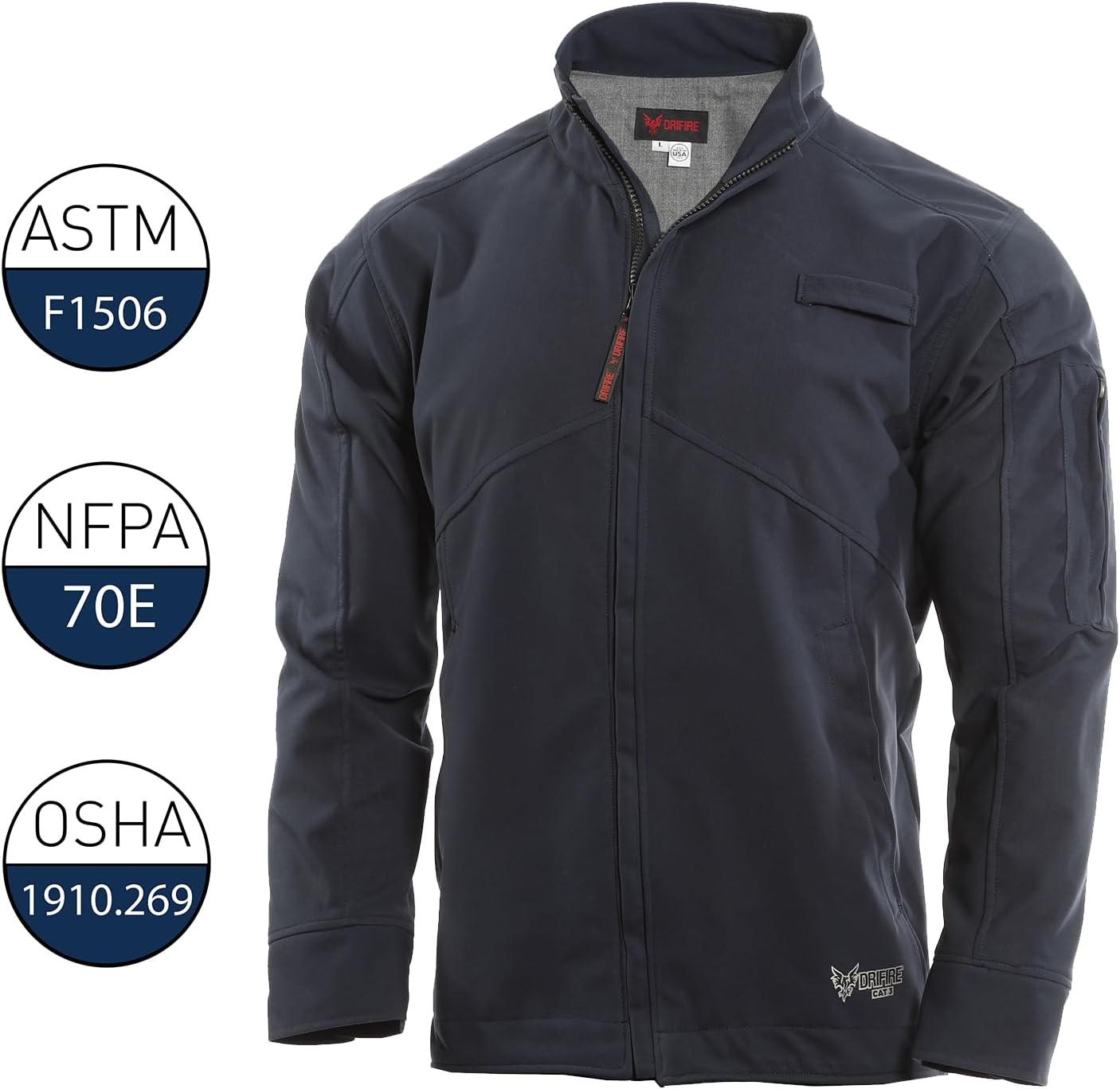 DRIFIRE Men's Flame Resistant Windbreaker Jacket, Cat 3