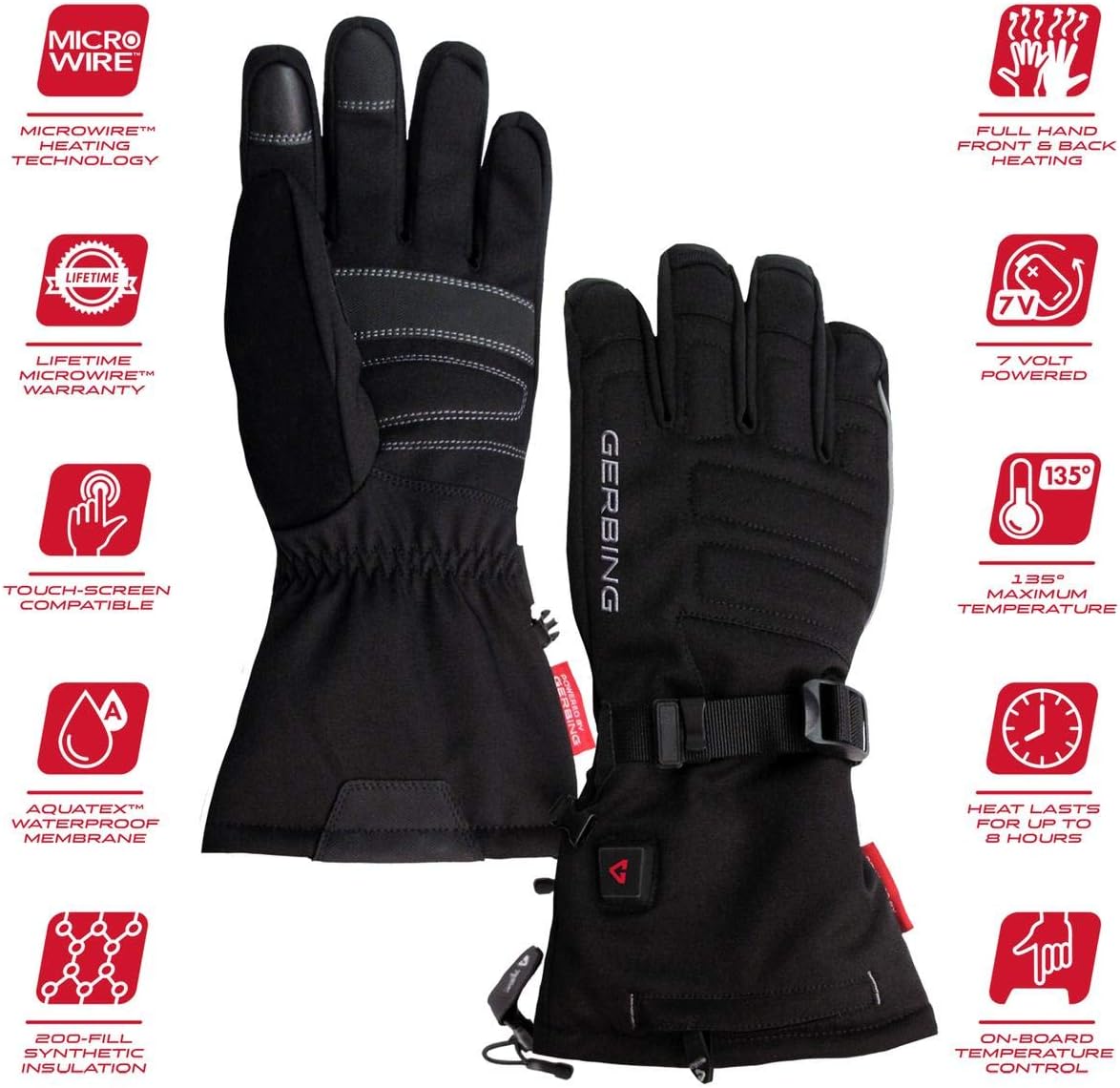 Gerbing 7V Women's S7 Battery Heated Gloves S