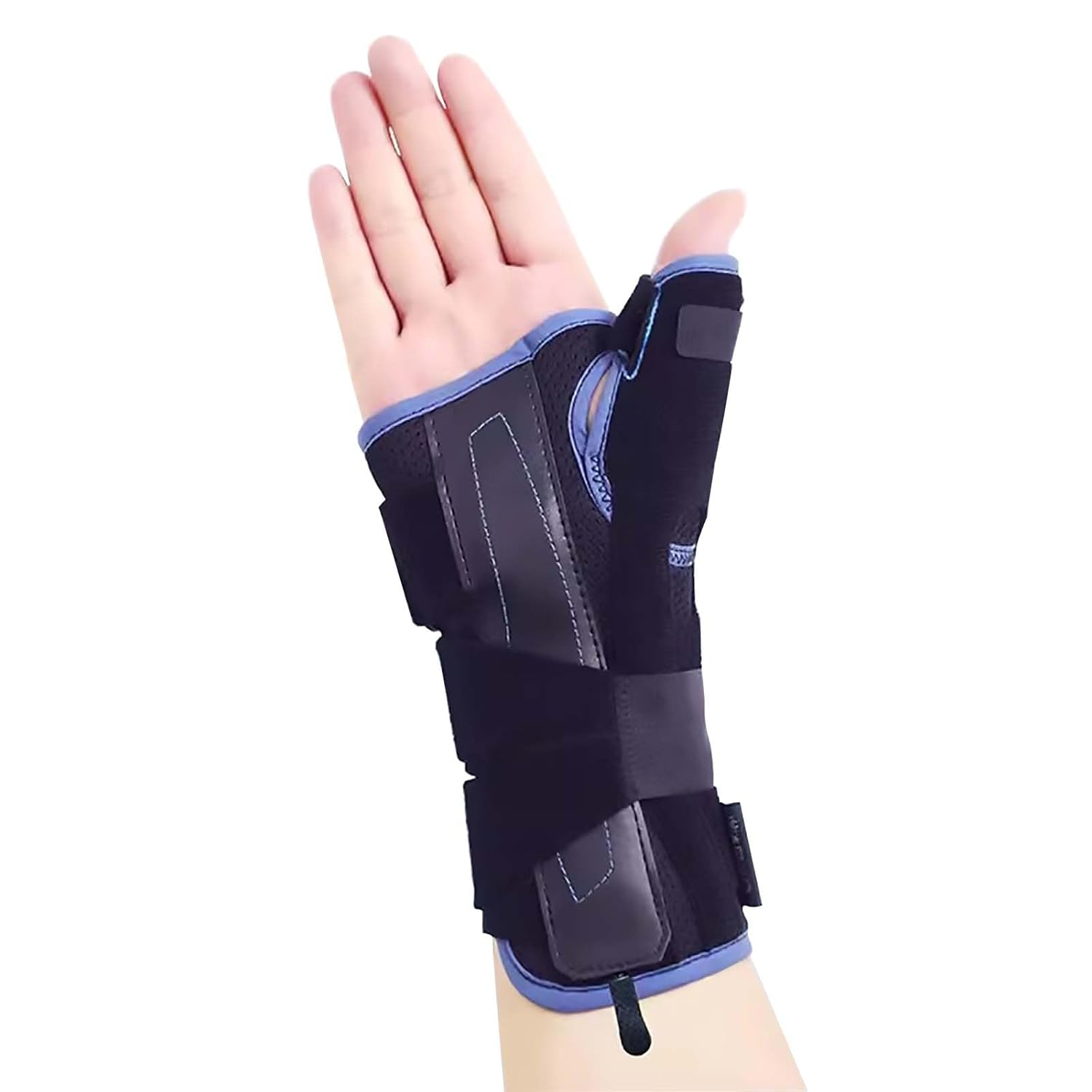 HAILM Thumb Brace with Metal Splints, Breathable Wrist Brace Carpal Tunnel, Fits Men and Women, Help Relieve Joint Pain, Arthritis, Tendonitis, Wrist Fractures/Sprain,Left hand,S