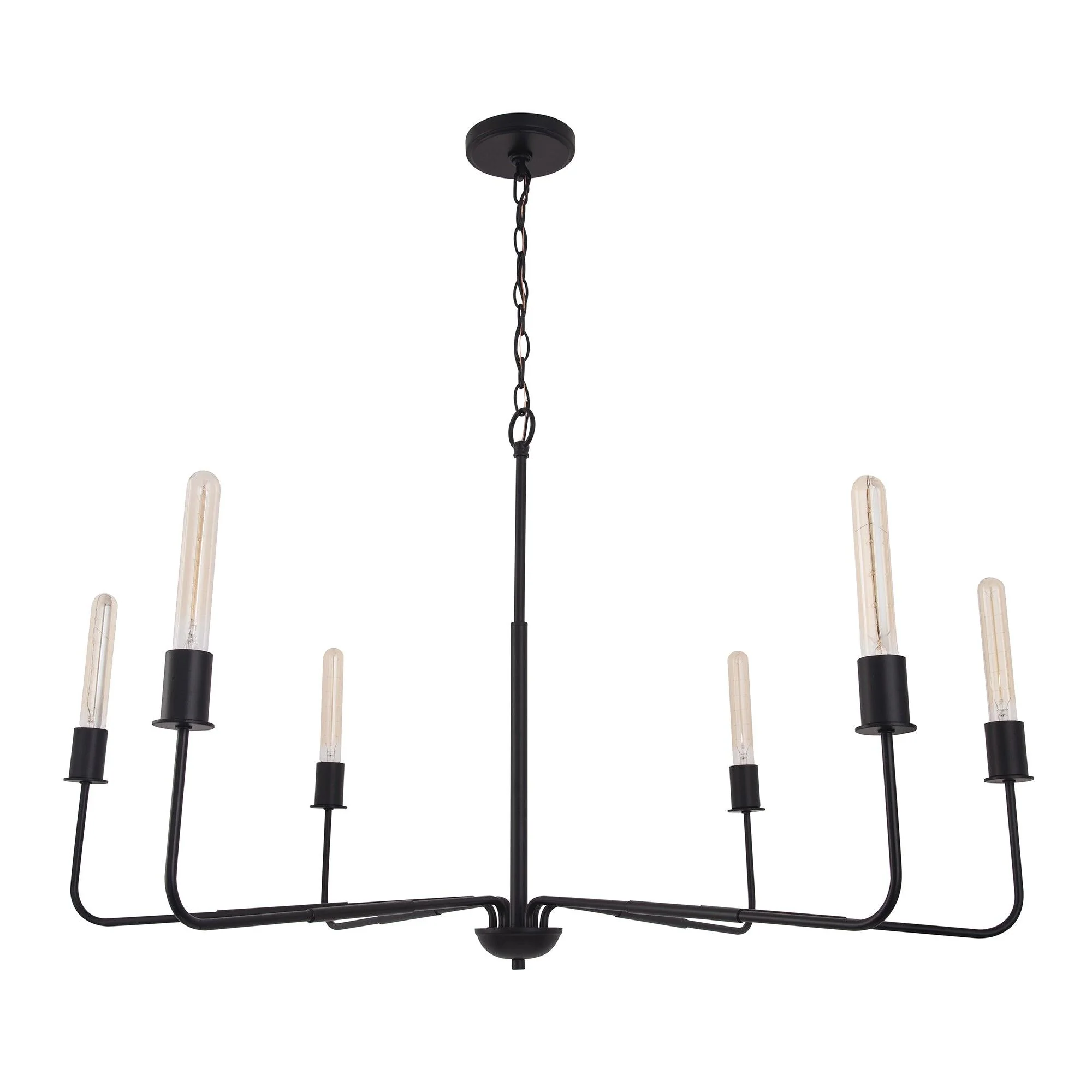 Parrot Uncle Radiant 6-Light Industrial Traditional Dimmable Chandelier