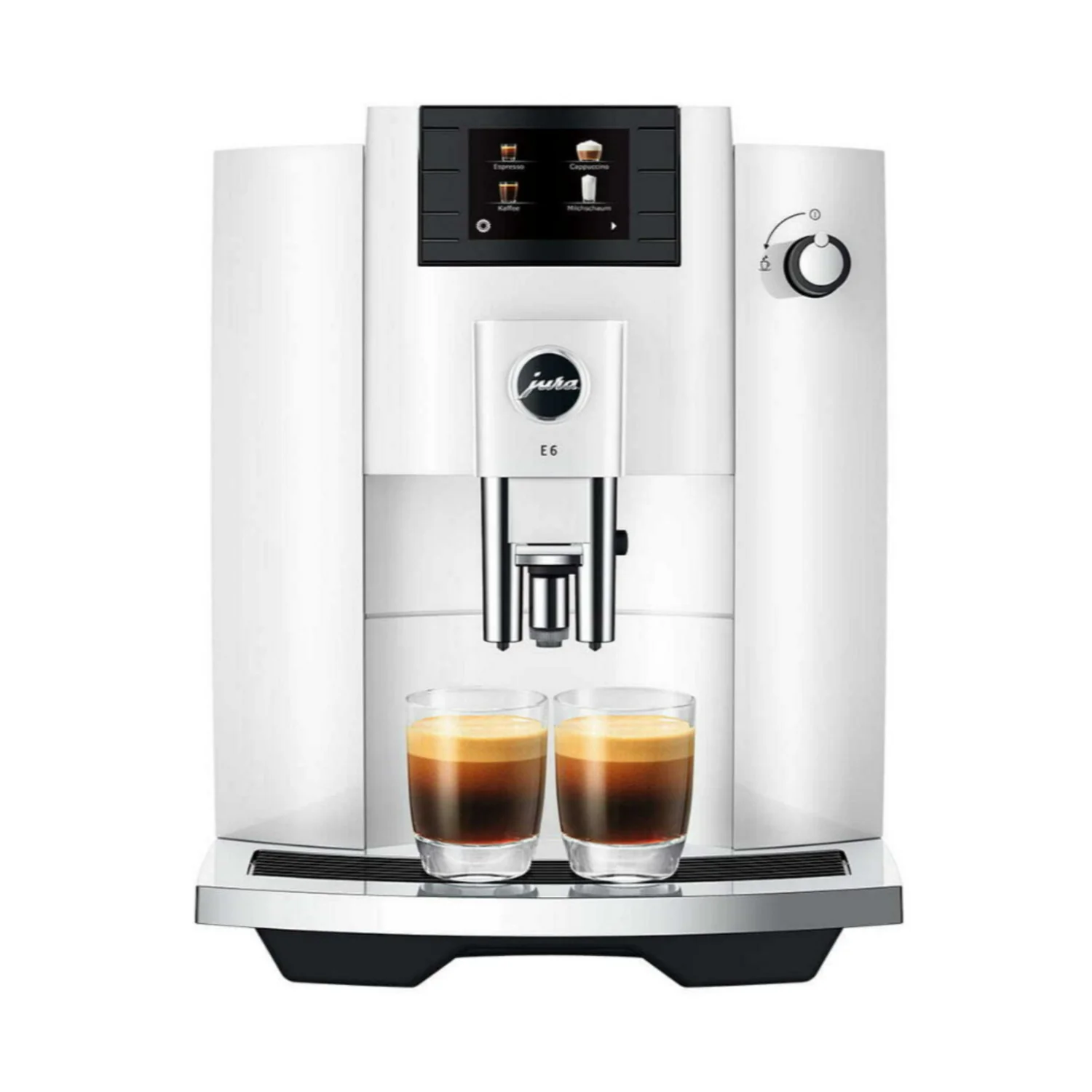 Jura 15559 E6 Automatic Espresso Machine with Easy Cappuccino Function (White)