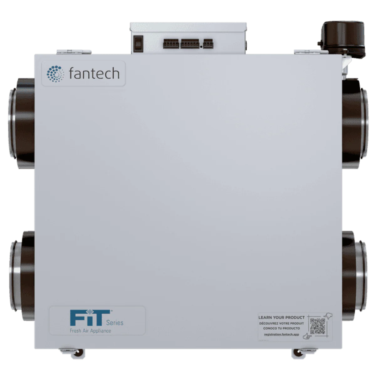 Fantech FIT 120E-M Low Profile Mirrored 127 CFM Energy Recovery Ventilator