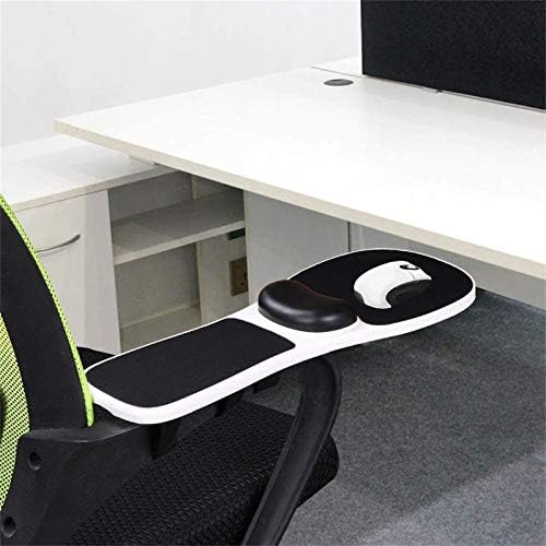 Armrest Mouse pad with arm Wrist Rest Support Adjustable Ergonomic Computer Mouse mat for Chair Home&Office Chair Extender Attachable