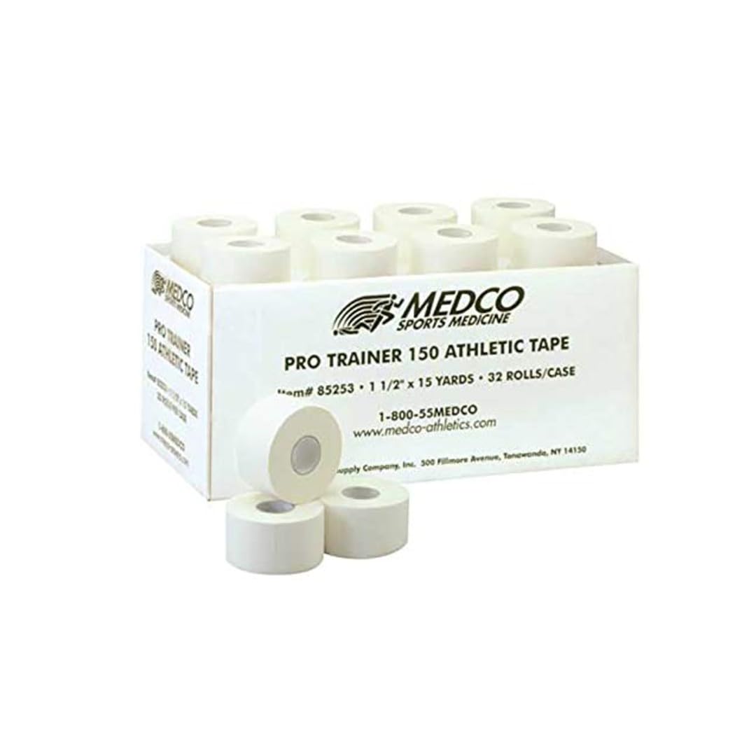Sammons Preston Medco Pro-Trainer 150 Athletic Tape, 100 Count Box of 1.5