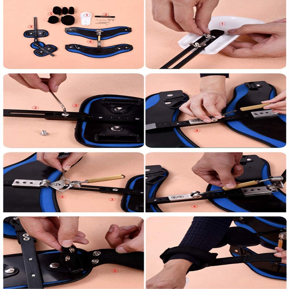 Cushion Hinged Elbow Brace With Sling Adjustable Elbow Support Stabilizer Splint For Ligament Strains Post Recovery