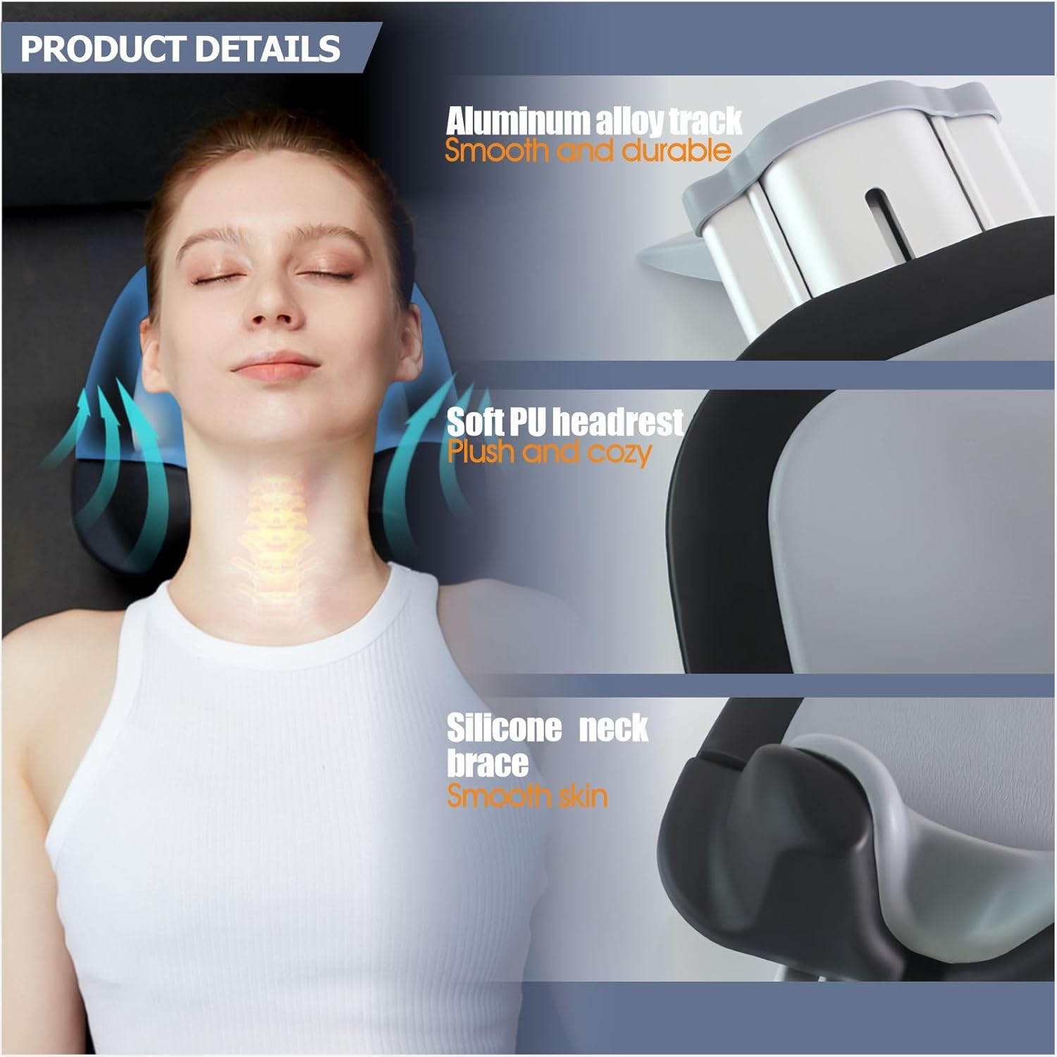 Home Cervical Neck Traction Device - Neck Relaxer and Stretcher for Pain Relief, Spinal Decompression, Pinched Nerve