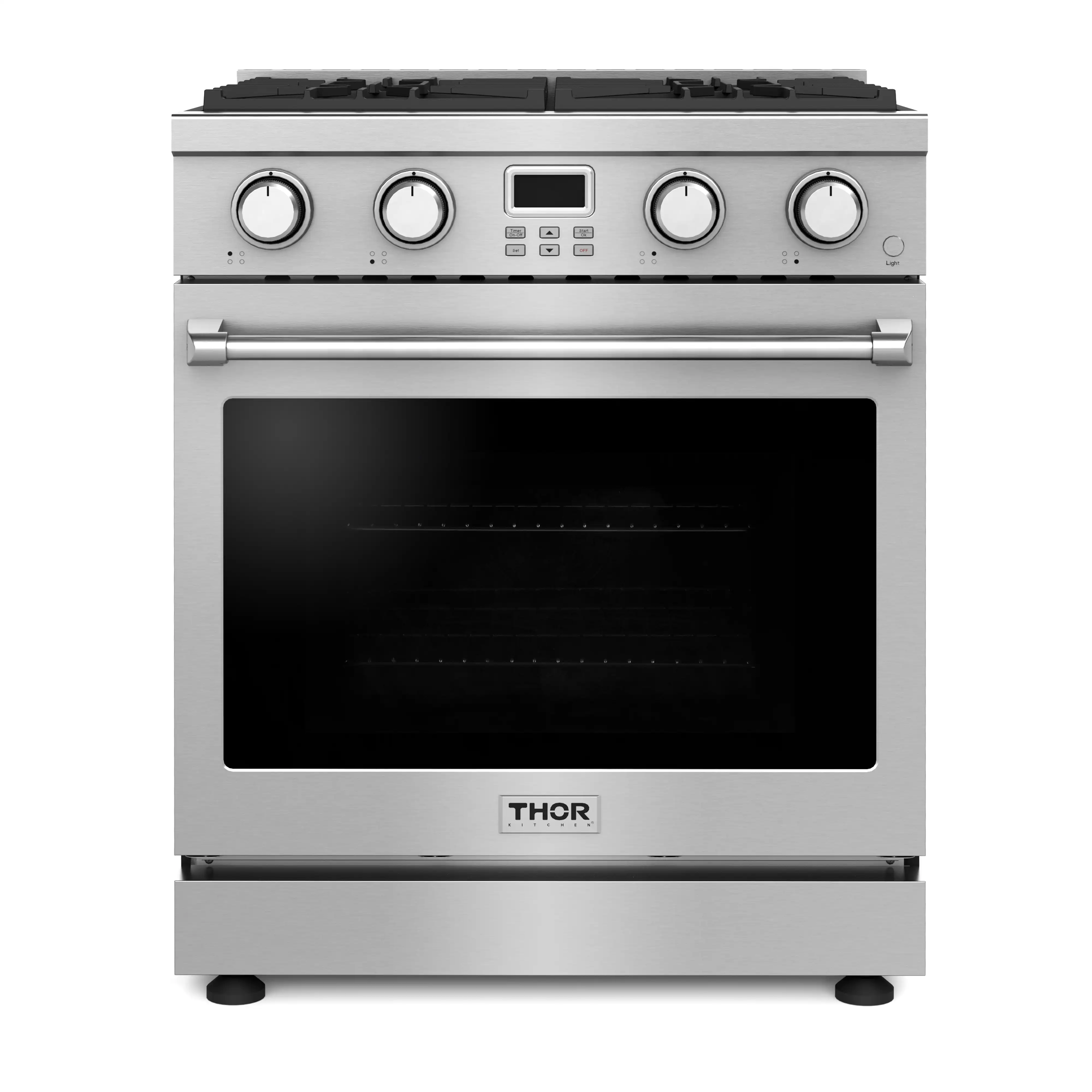 Thor Kitchen 30-Inch Natural Gas Range with 4.8 cu. ft. Convection Oven in Stainless Steel (ARG30)