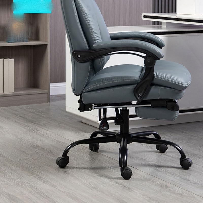 Office Chair Can Lie Down Computer Stool Ergonomics Back Support Simple Furniture Linkage Armrest Sponge Cushion (D As Shown)