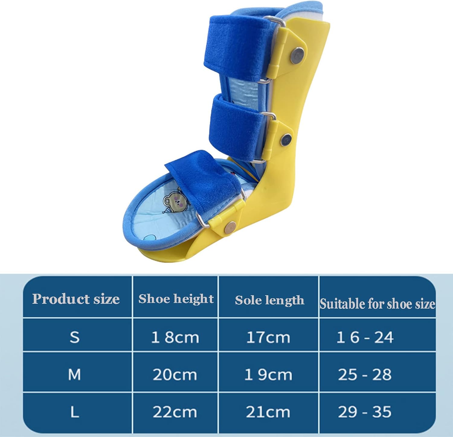 Kids AFO Drop Foot Splint Ankle Foot Brace Night Splint Support for Children Toddler Ankle Foot Orthosis,Right Foot,L(
