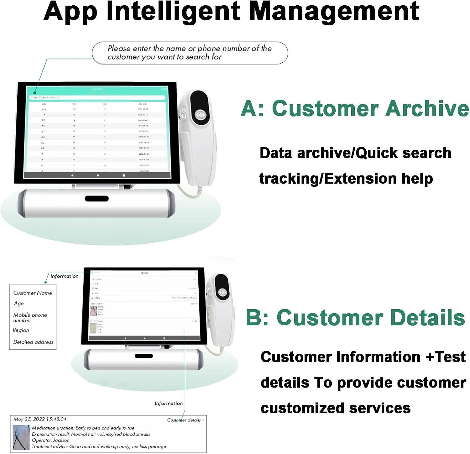 Hair Analyzer with 11