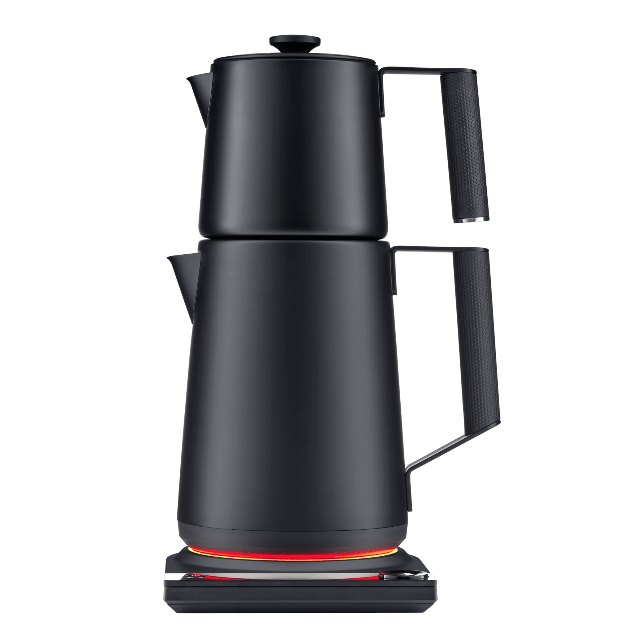 SAKI Turkish Tea Maker Machine Pro, Electric Double-Pot Teapot 1.75L 120V, 120 Min Keep-Warm, Stainless Steel BPA-Free, Auto Shut-Off & Boil-Dry, LED Brew Ring