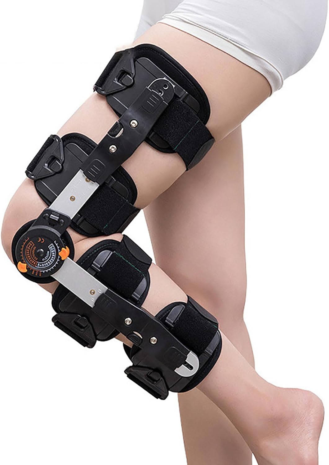 Knee Support, Upgraded Reinforced Anti Knee Brace, Adjustable Knee Immobilizer for Sports Meniscus Tear Ligament Strain Right Left,