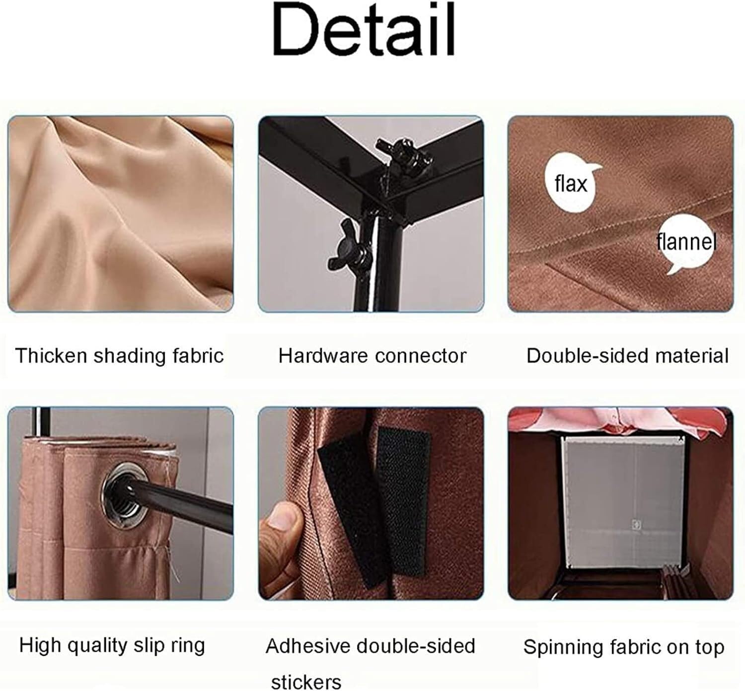 Fitting Room Privacy Screen Kit with Blackout Curtains Mobile Track Independent Fitting Room for Office Clothing Store Dorm Room(80 * 80 * 200cm)