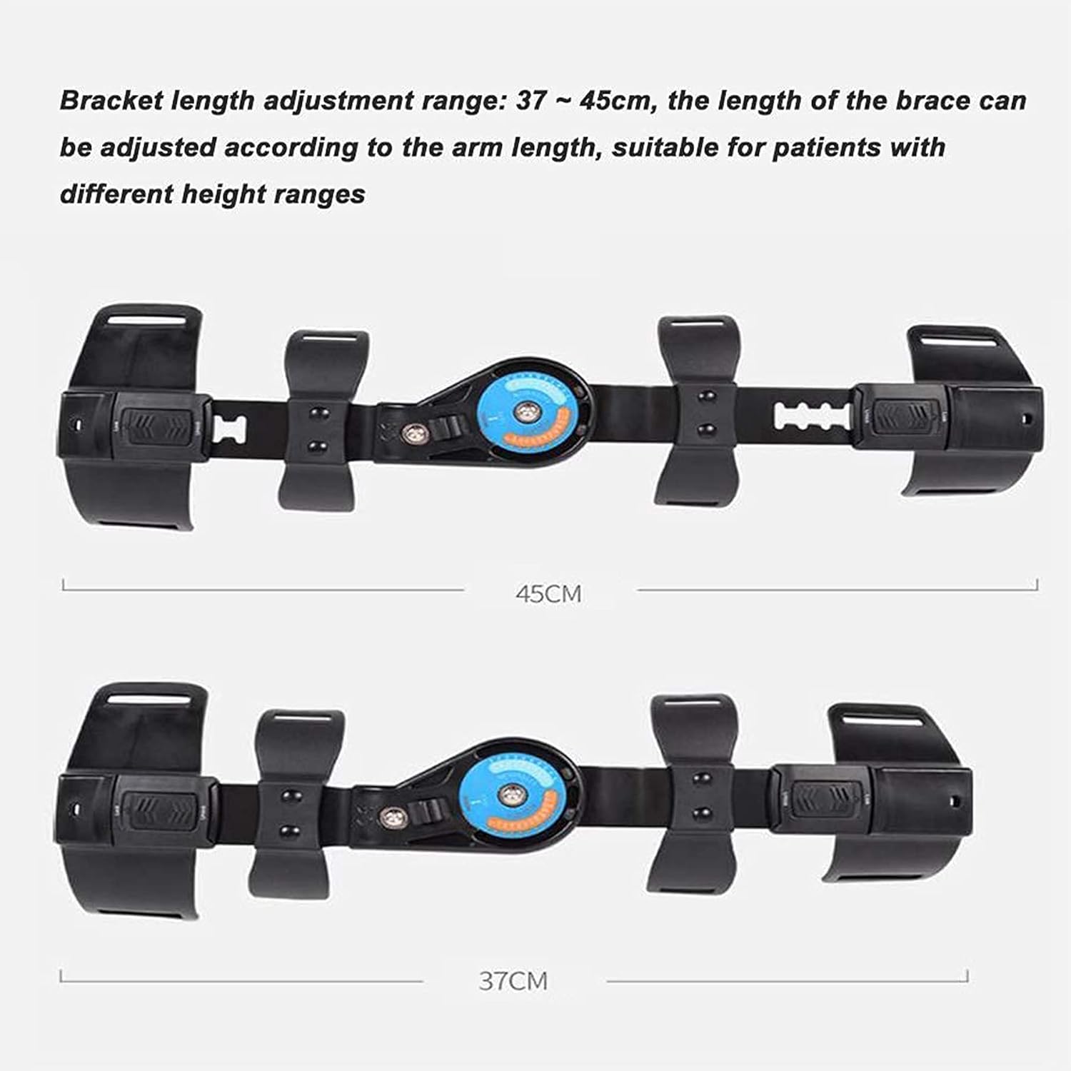 Hinged Elbow Brace Cubital Tunnel Syndrome Elbow Brace Hyperextended Elbow Olecranon Bursitis ​Prevention ​Injury Recovery Support ​After Surgery Adjustable Post Op Elbow Brace,Left