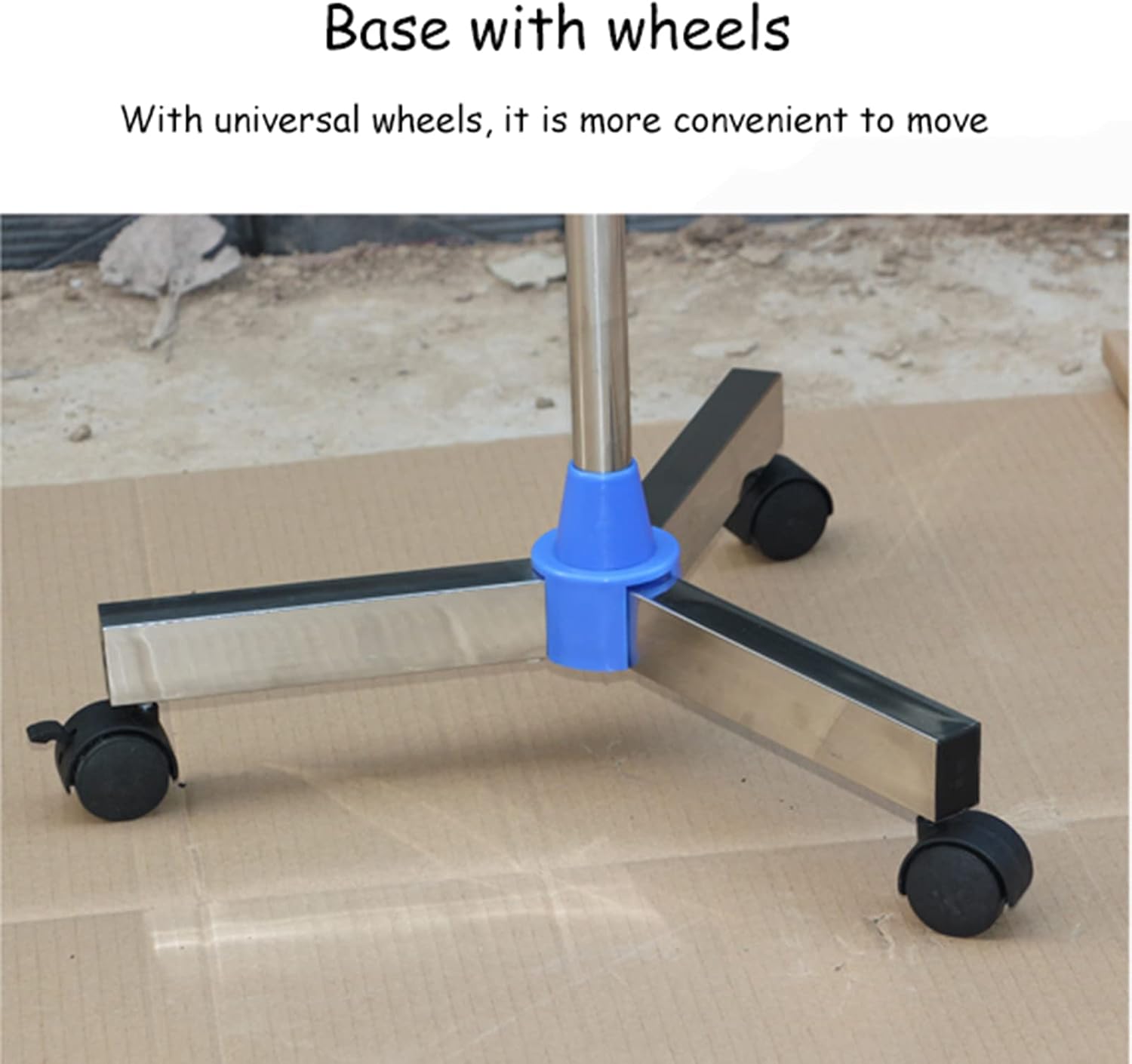 Adjustable Stainless Steel Infusion Stand with Wheels - Drip Holder for IV Therapy, Hospital Use, Medical Equipment, Height Adjustable, Portable Drip Pole