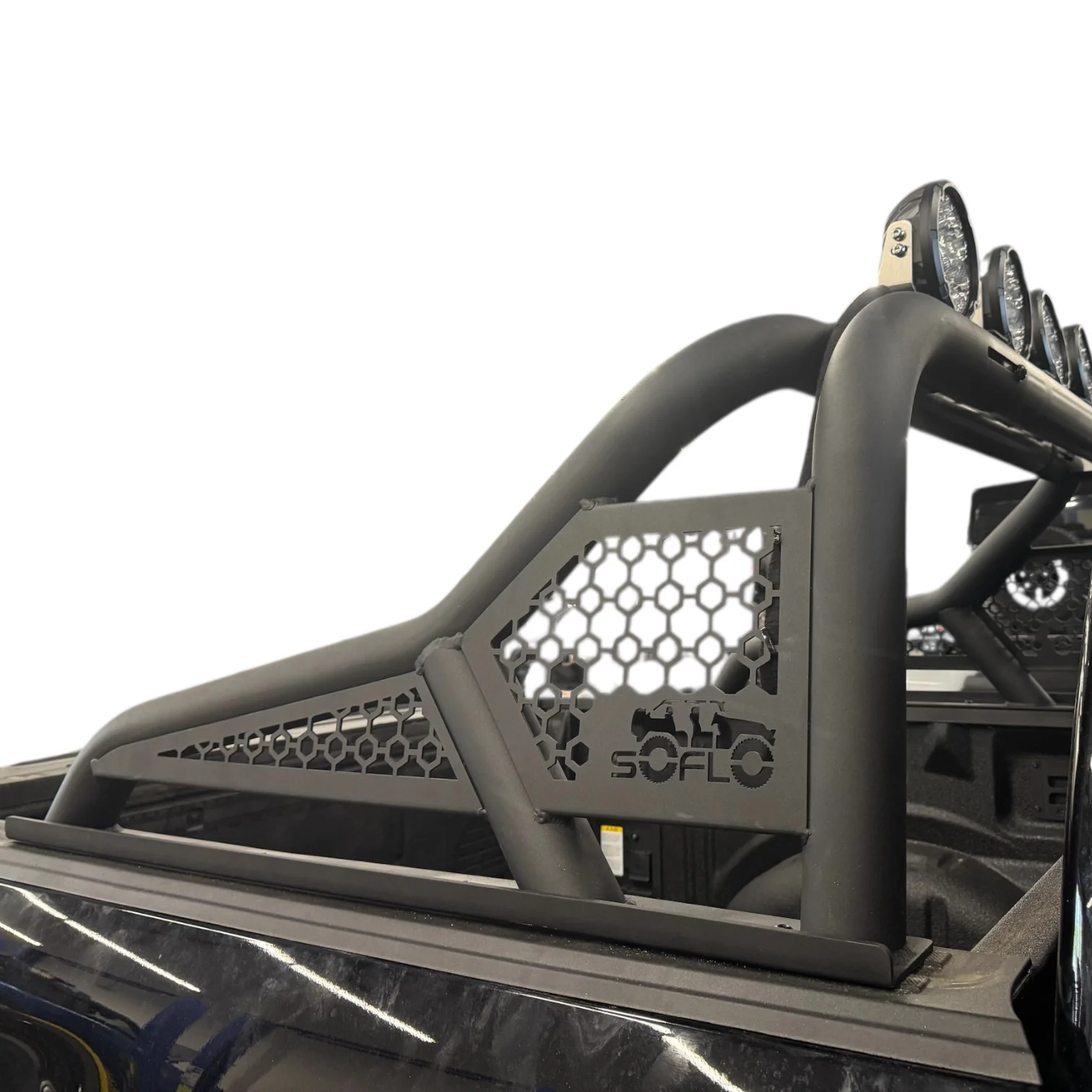 RAM TRX 2021-2024 REAR BED CHASE RACK WITH (4) 6” LED LIGHTS