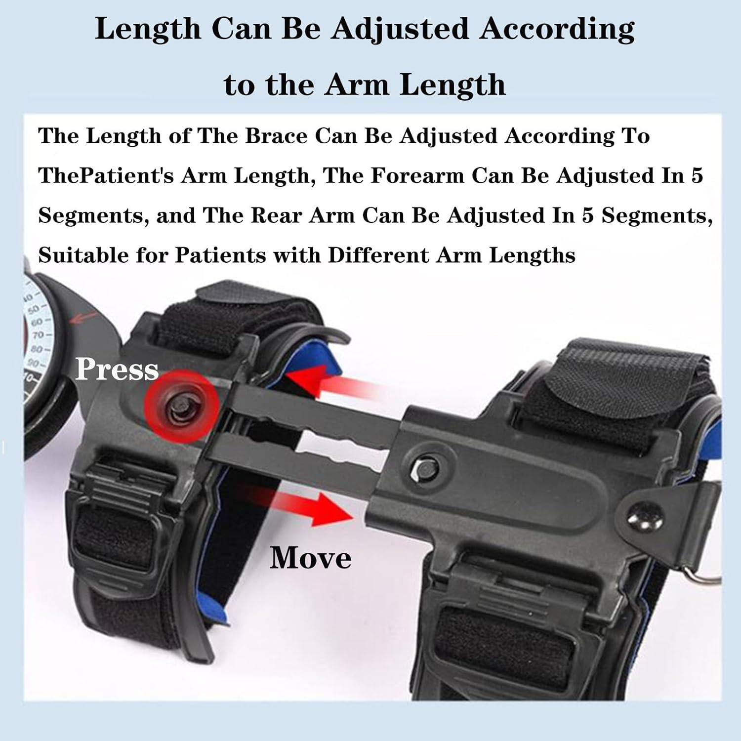 SFKLYU Hinged Elbow Brace Post Elbow Brace with Strap Post Elbow Brace Stabilizer Hand Arm Splint Supporting Recovery from Postoperative Arm Injury,Right