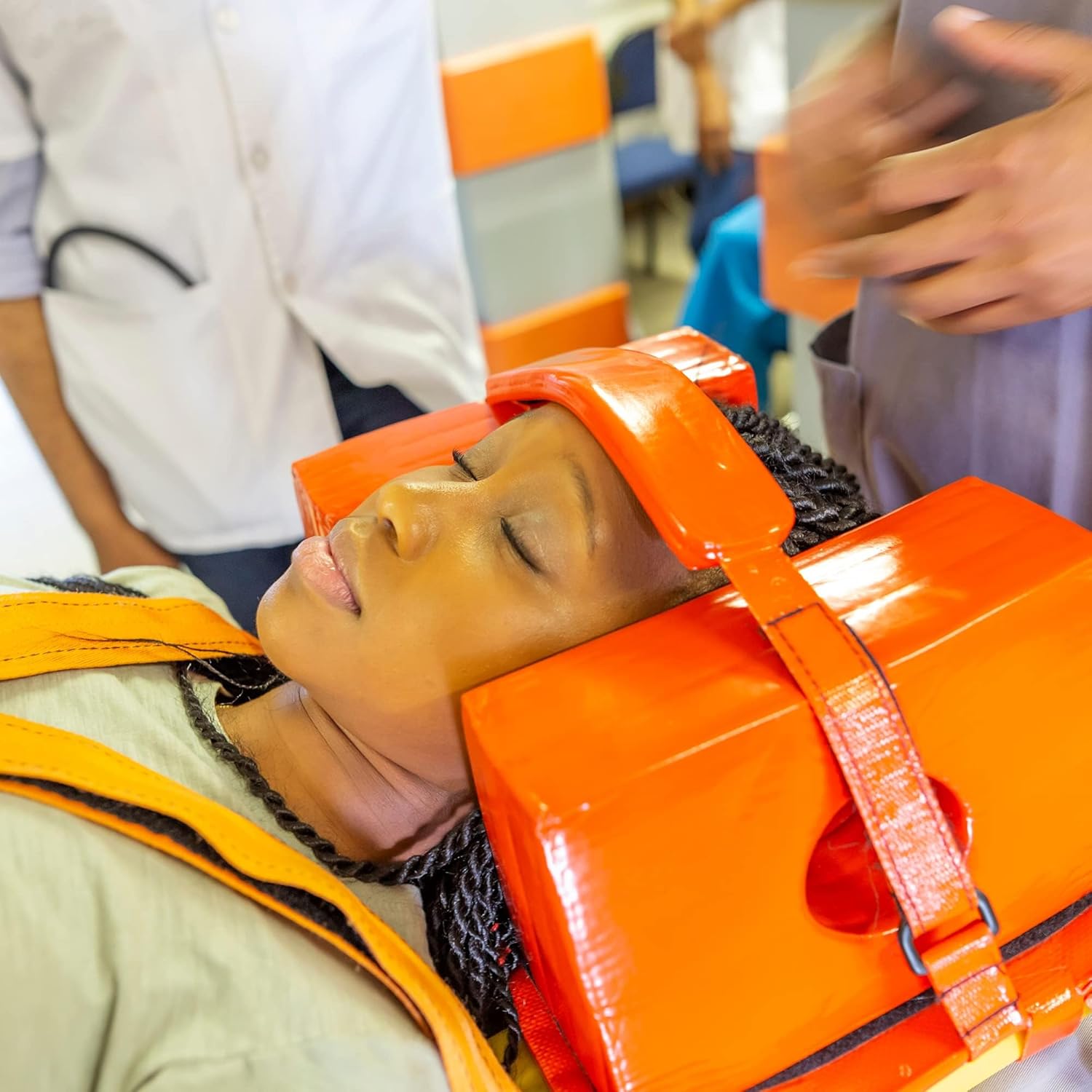 ASA Techmed Spine Board Stretcher, Patent Transfer EMT Backboard Immobilization, Base Board Yellow