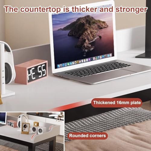 Rolling Overbed Table with Wheels - Multi-Functional Laptop Cart & Bar Table for King Size Beds - Perfect for Dining, Working, Relaxing & Portable Use