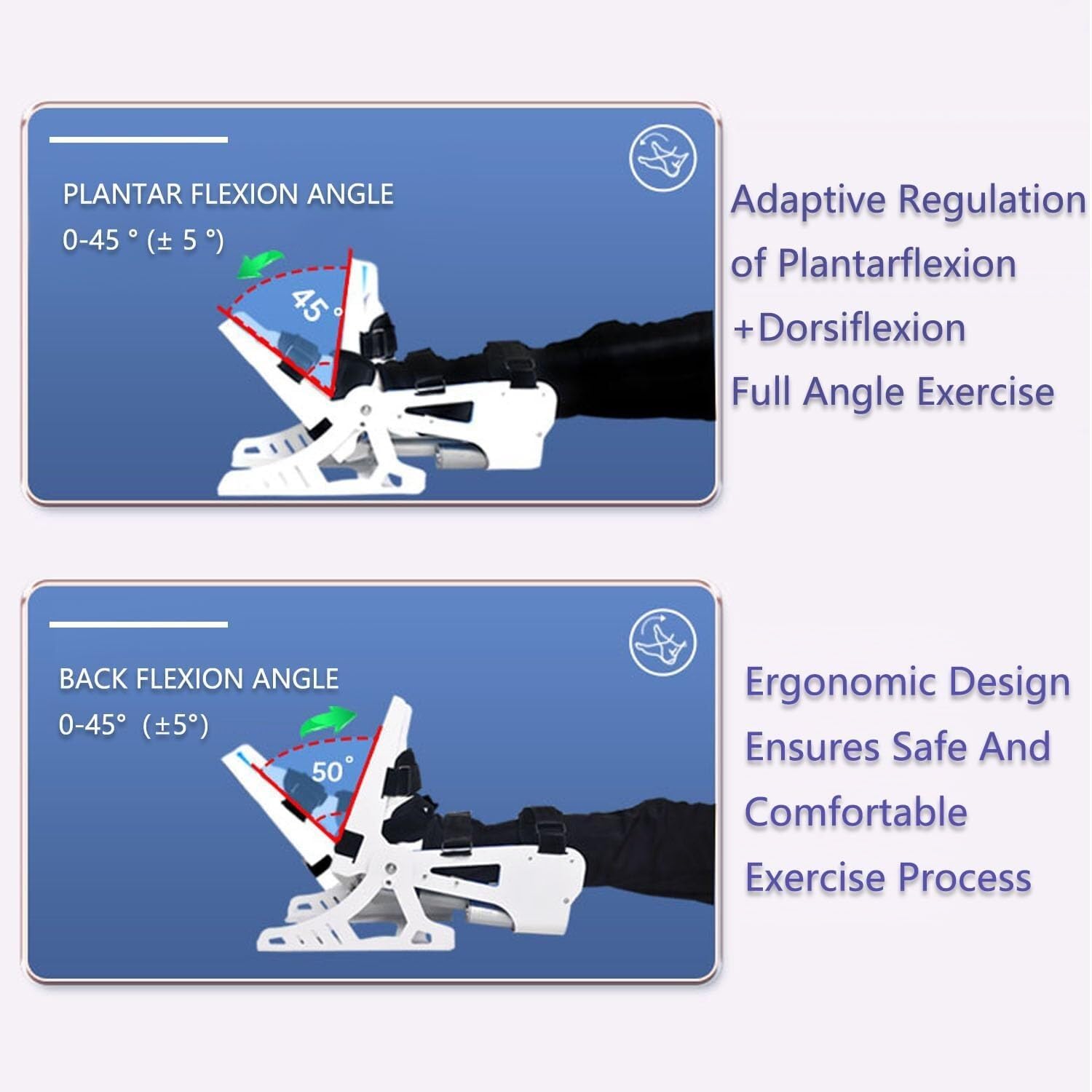 Home Foot Orthosis Brace with Remote Control, Ankle Training Device for Stroke Recovery & Ankle Fracture, Easy to Use, Sit Or Lay Position