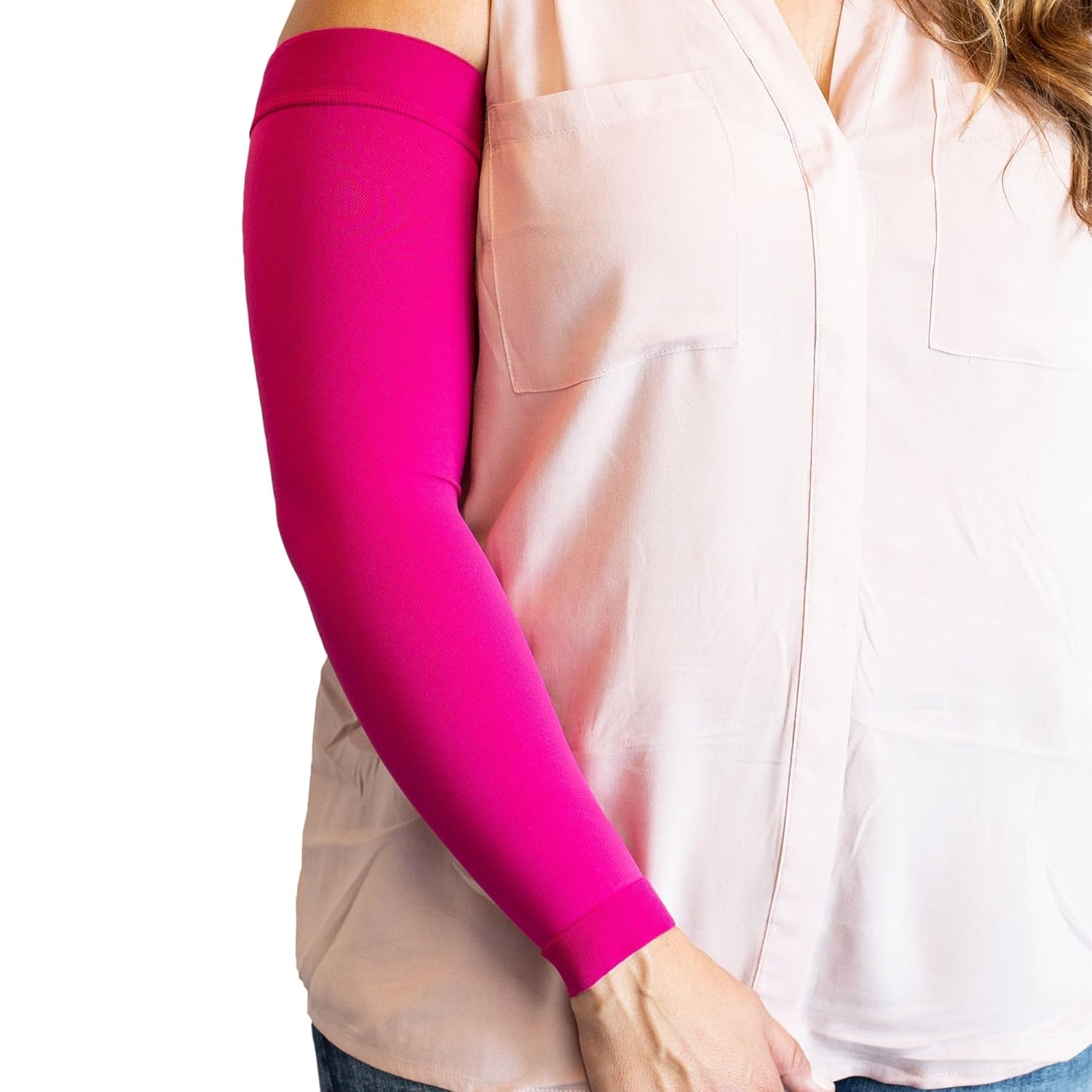 Mediven Comfort Lymphedema Armsleeve 30 40 mmHg Long Magenta VI Reg Long CA303M6