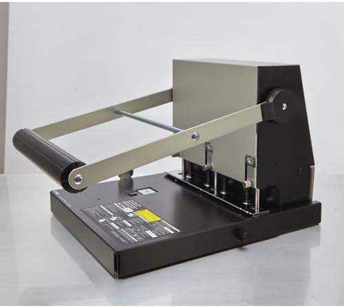 CARL Heavy Duty Paper Punch 3 Hole, 300 sheet, Black And Silver