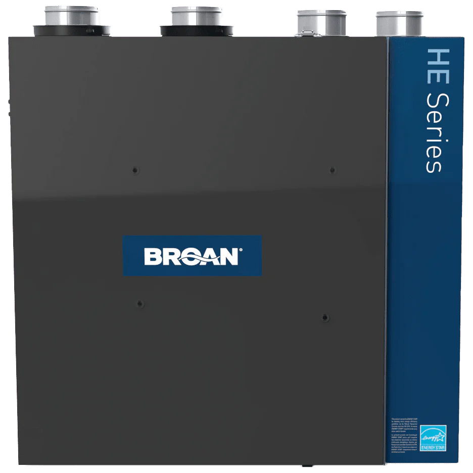 Broan HRV250TE High Efficiency 250 CFM Floor Mounted Heat Recovery Ventilator