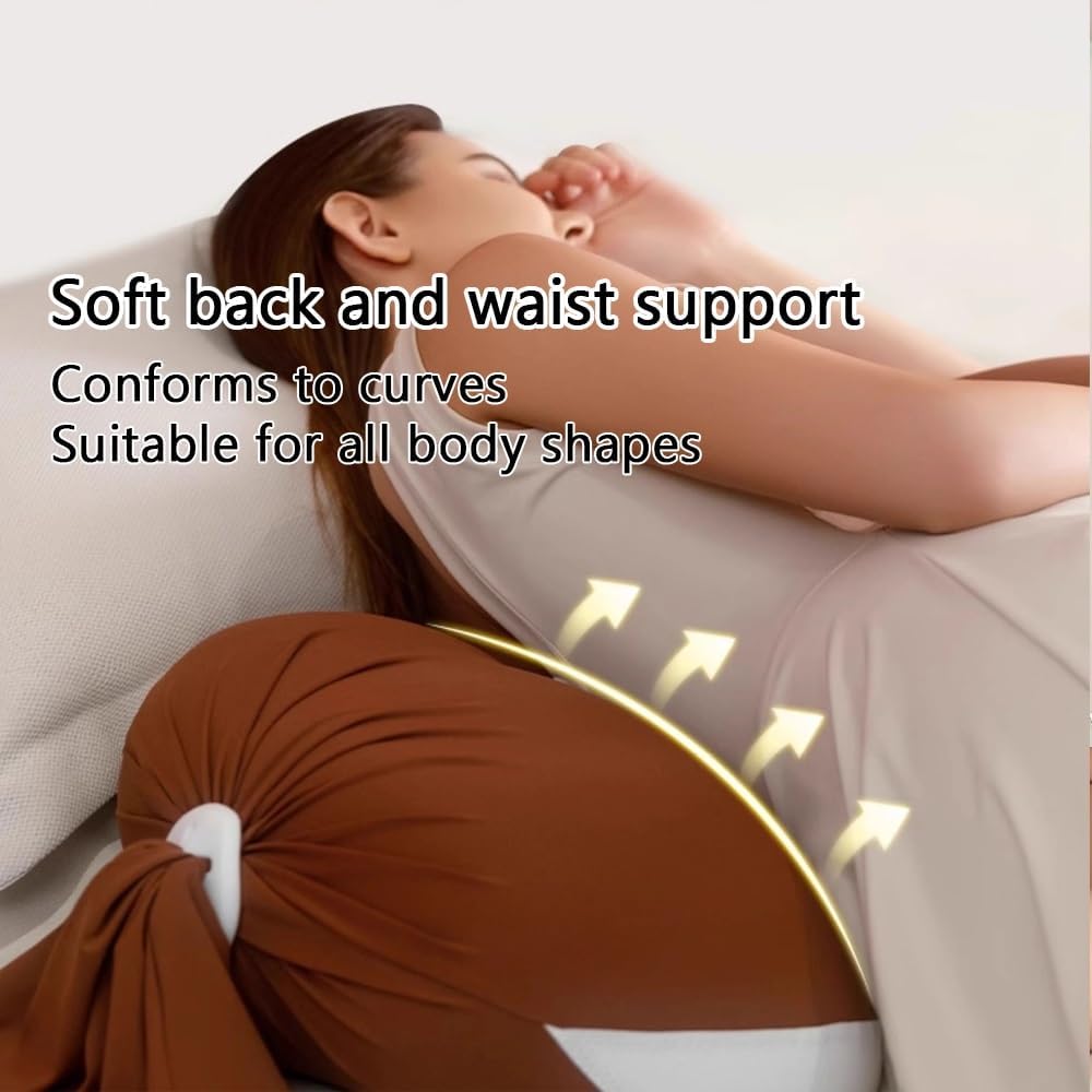 Adjustable Pregnancy Full Body Pillow with Strap, Multi-Functional Maternity Pillow for Sleeping, Back Support and Belly Support, Big Pillow for Pregnant Women and Side Sleepers(Green)