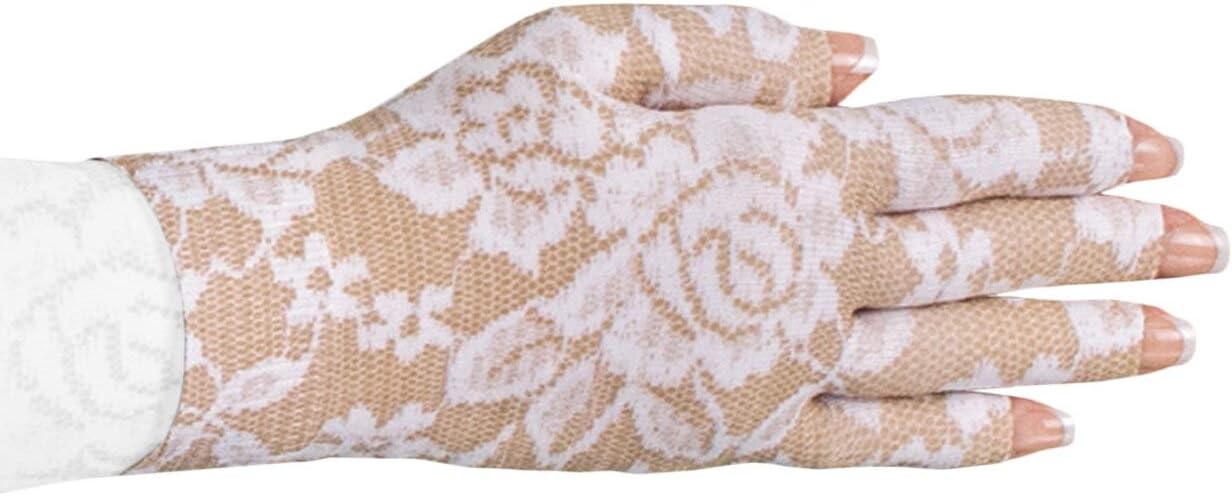 Lymphedivas Darling Tan Medical Graduated Compression Glove for Lymphedema