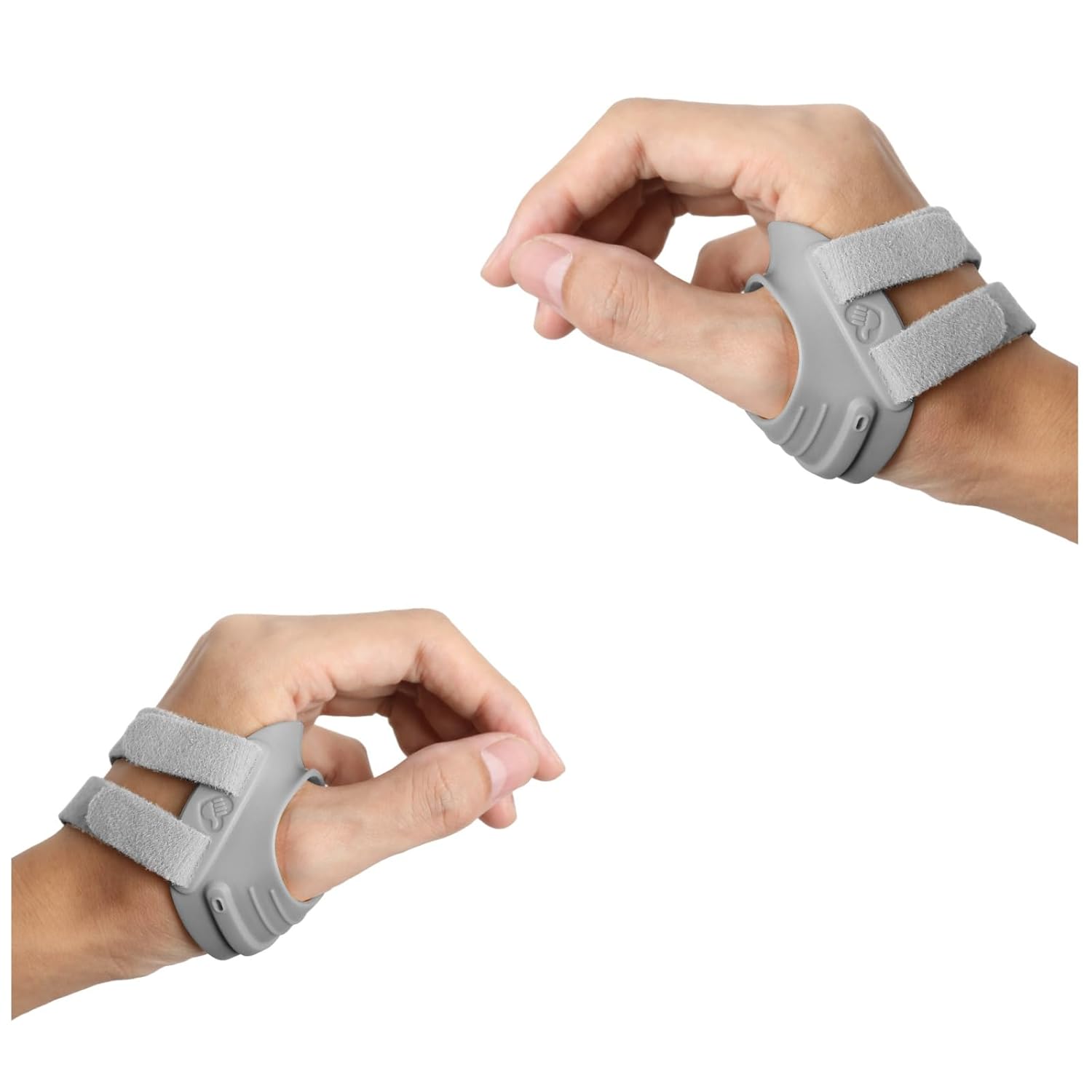 AKSO MEDICOS S Size, CMC Thumb Brace, Left Thumb Splint for CMC Joint Pain Bundle with Right Hand, Grey