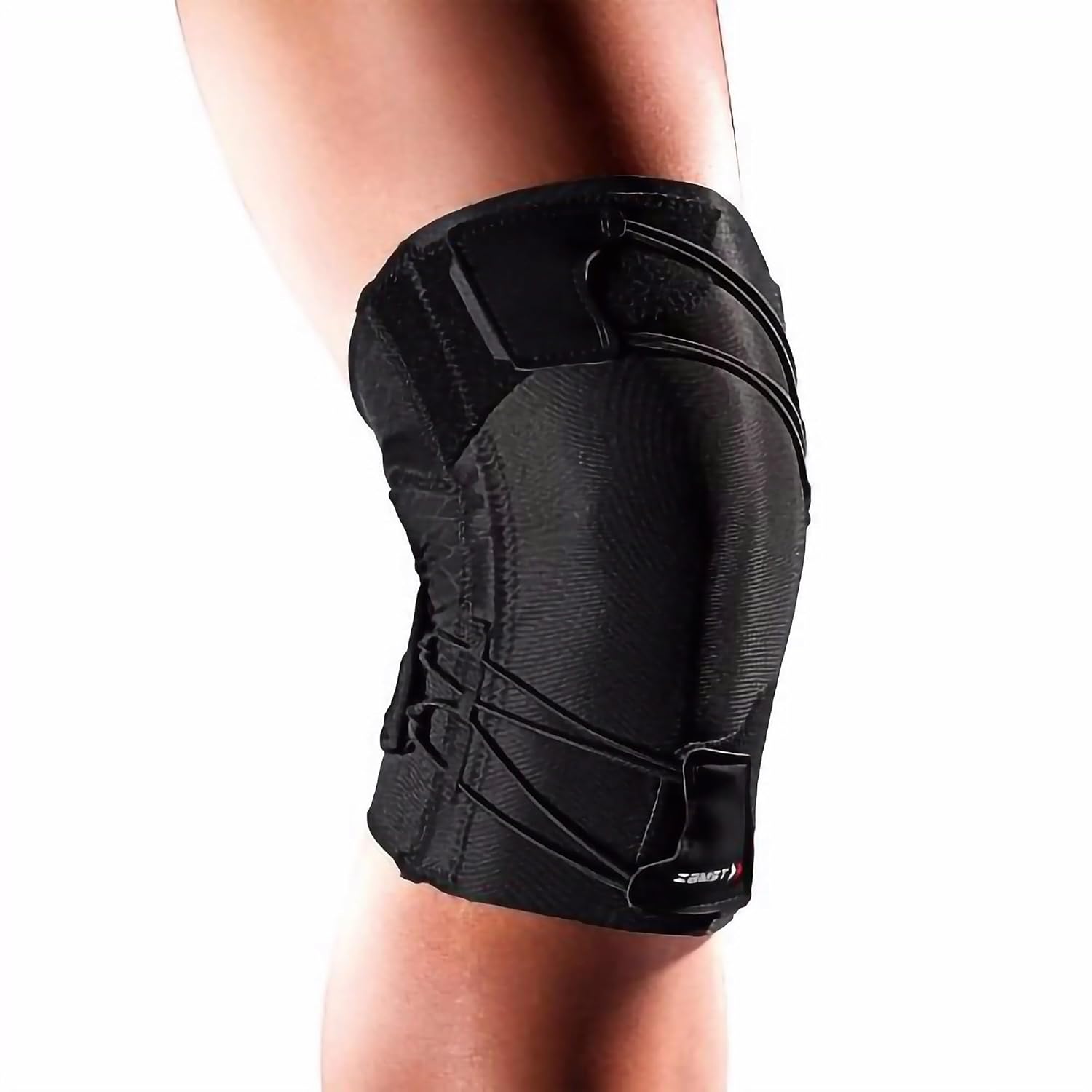 Zamst RK-1 Plus Sports Knee Brace For Runners With Unique Spiral Design For Runner's Knee-Black, Right, XS