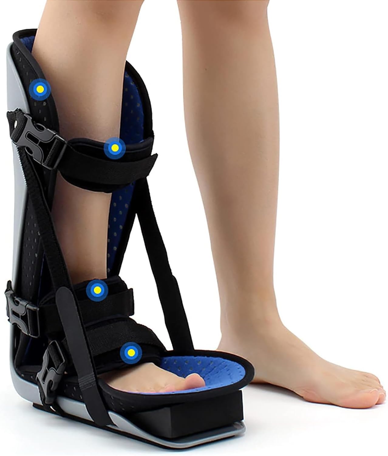 Foot Drop Brace Orthosis, Adjustable AFO Ankle Orthosis Support, Foot Varus Correction Shoes for Improved Walking Gait, Foot Drop, Plantar Fasciitis & Achilles Tendonitis,S (L