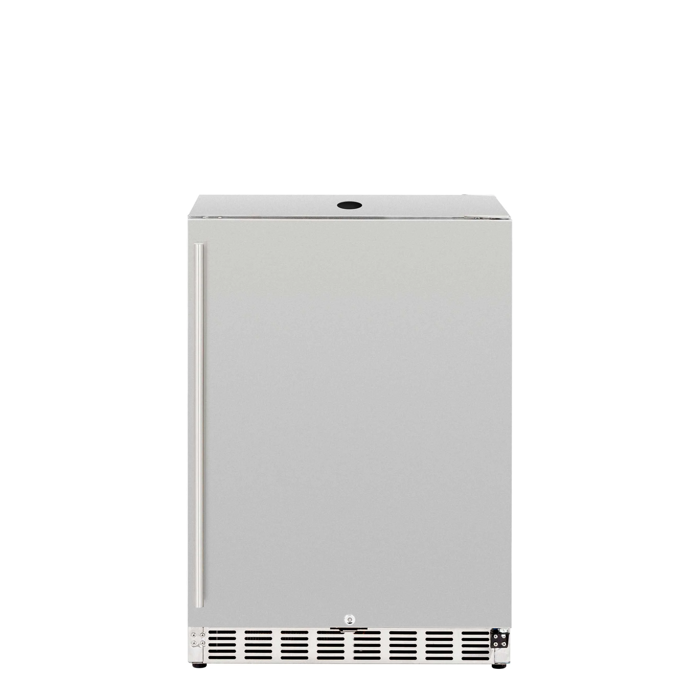 TrueFlame 24-Inch 6.6 Cu. Ft. Deluxe Outdoor Rated No Tap Kegerator in Stainless Steel  (AMD-RFR-24DK)