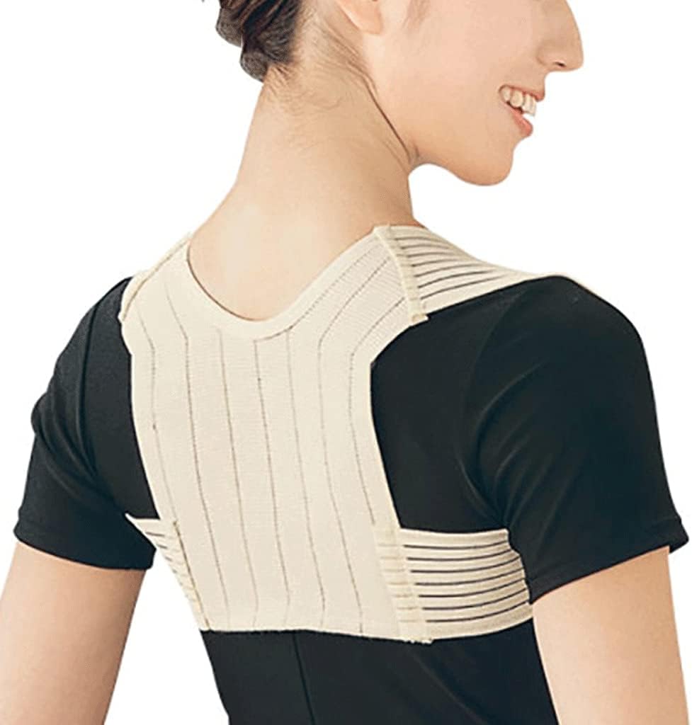 Four Seasons Breathable Comfortable Back Shoulder Posture Corrector Posture Correction Belt Spinal Correction Strap Camel Back,Khaki-L,Khaki-M