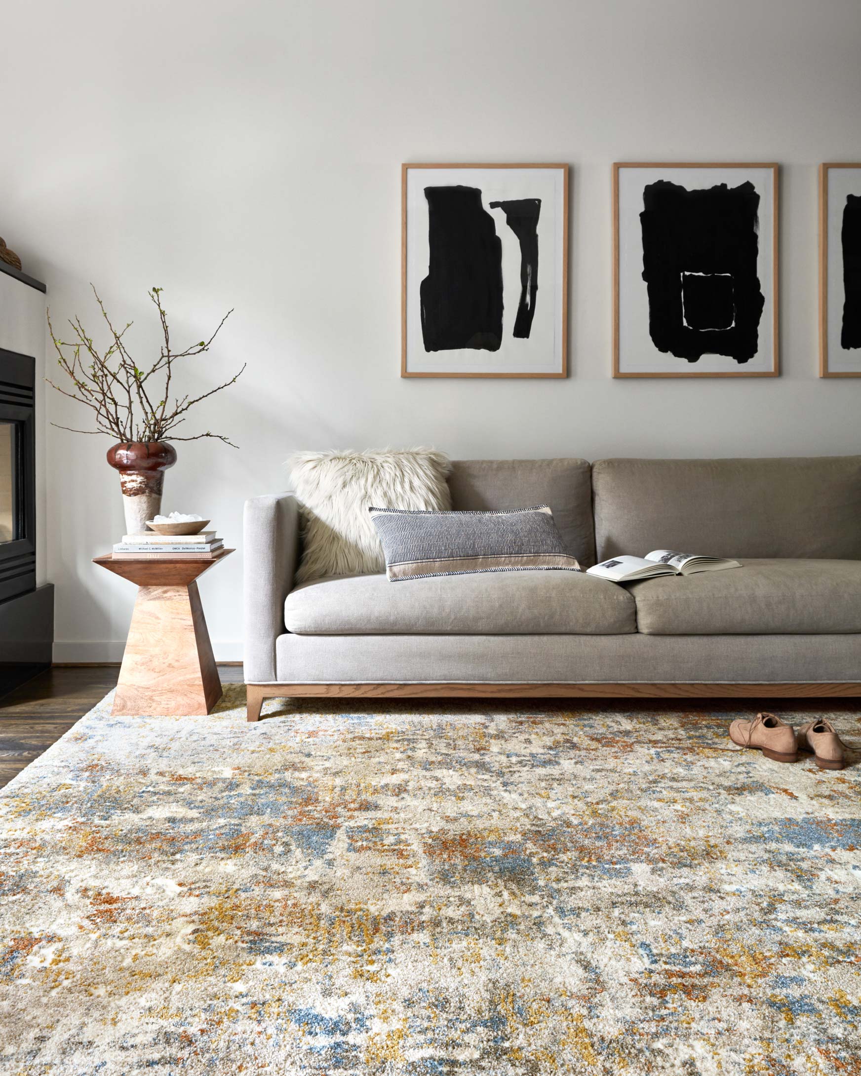 Loloi Landscape Collection - Contemporary Power Loomed Rug in Multi (LAN-03)