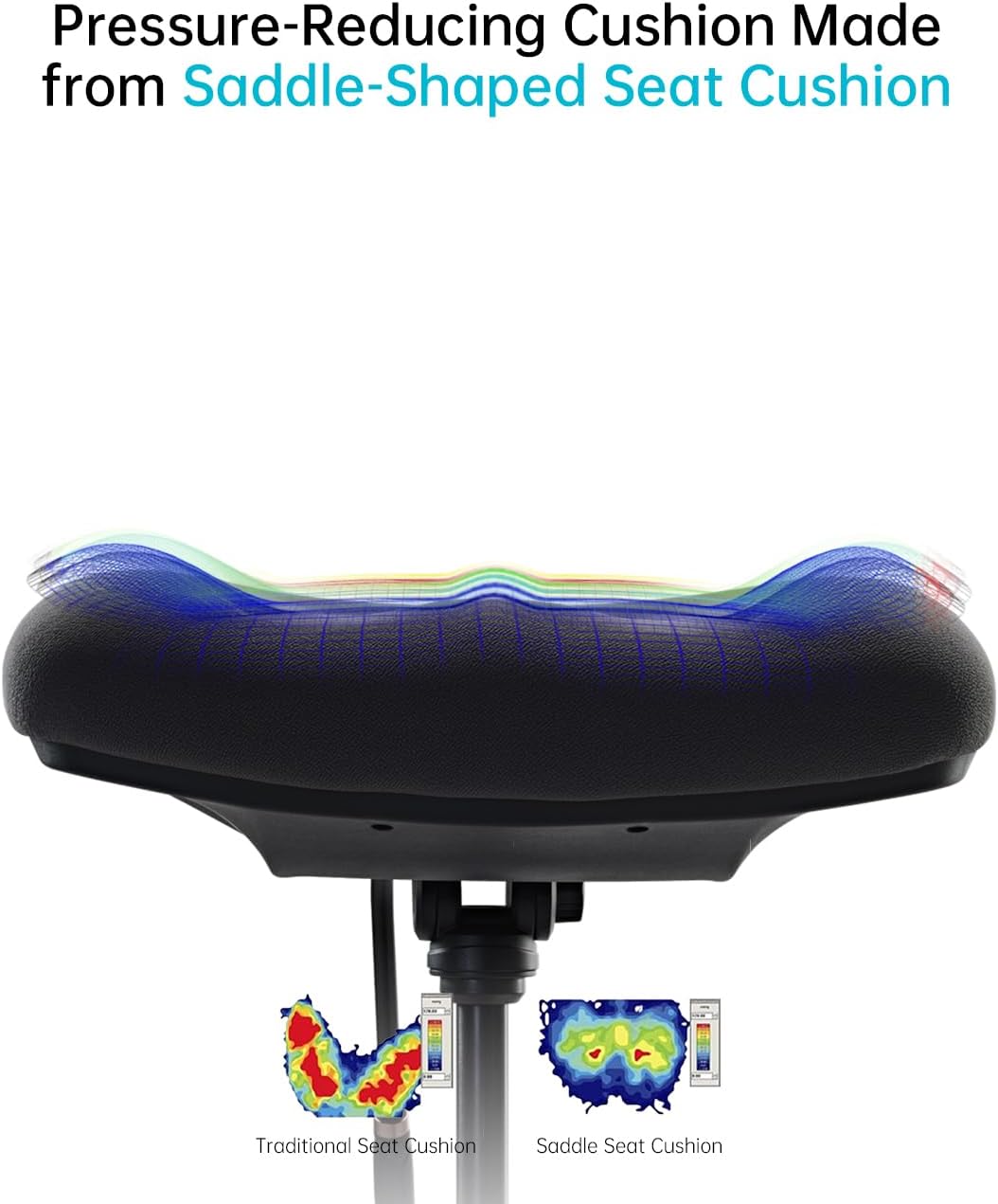 EUREKA ERGONOMIC Mesh Office Chair Ergonomic With Lumbar Support, Comfy Office Desk Chair With Adjustable Dual Back Support And Headrest, Black Office Chair With 3D Arms And Adjustable Height For Home