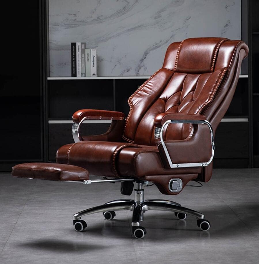 Massage Office Chair Big and Tall Video Task Chair,High Back All Day Comfort Ergonomic Lumbar Support Managerial Computer Desk Chair Flip Up Armrest Big Tall Comfort(Brown