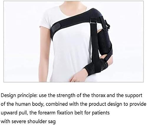 Shoulder Arm Sling Brace Shoulder Joint Strap Shoulder Brace Injury Support with Adjustable Straps for Stroke Hemiplegia Subluxation Recovery Shoulder Joint Strap