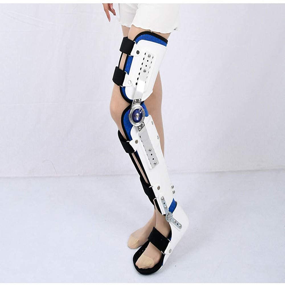 Hinged Knee Brace Injury Immobilizer Support Orthopedic Guard Protector/One Size (