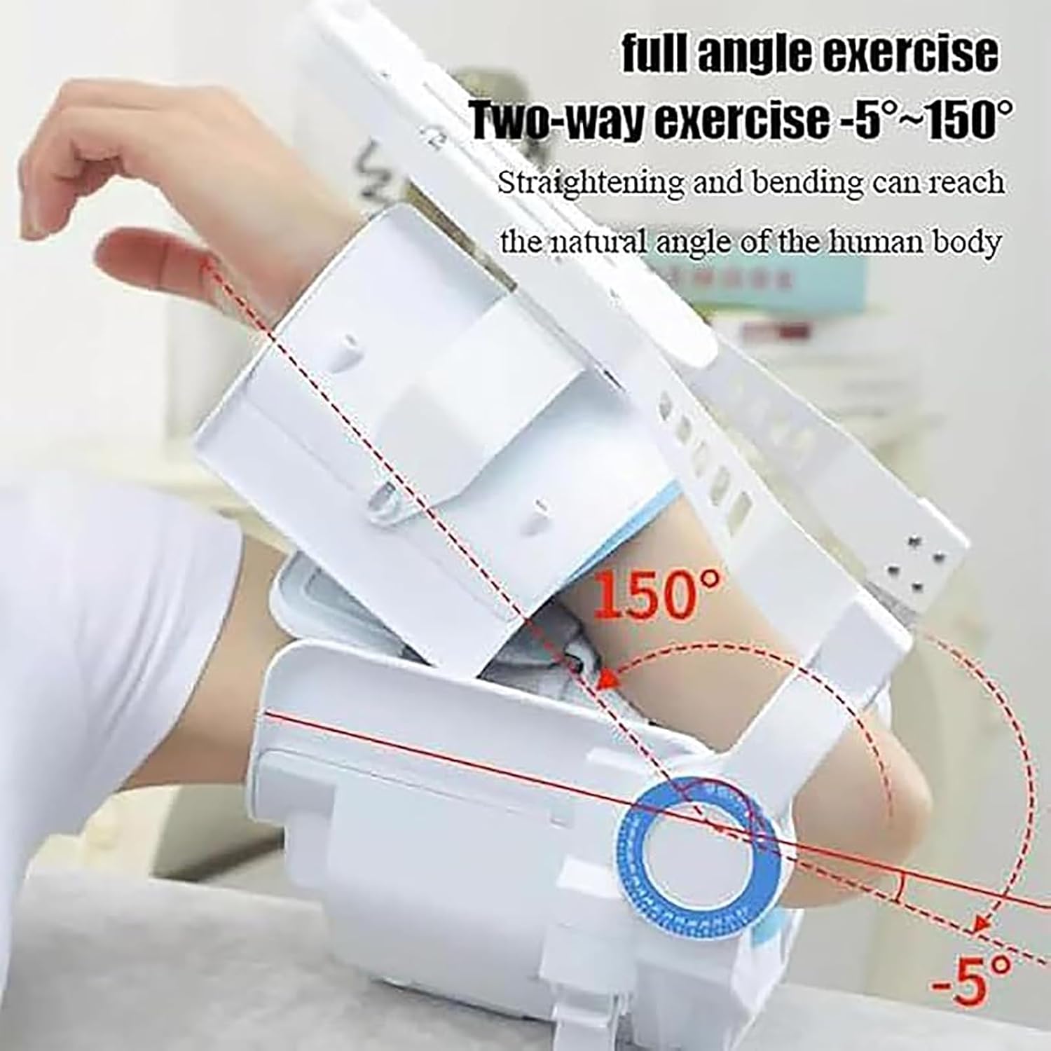 Electric Elbow Joint Rehabilitation Device, Wireless Intelligent Key Control, Hinged Elbow Brace Arm Exerciser, for Stroke Hemiplegia Patients